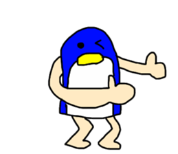 man of penguin sticker #6949142