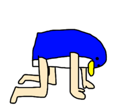 man of penguin sticker #6949143