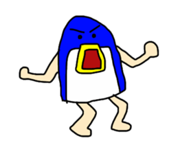 man of penguin sticker #6949144