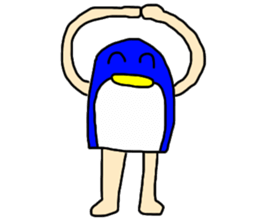 man of penguin sticker #6949146