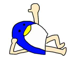 man of penguin sticker #6949153