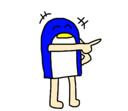 man of penguin sticker #6949154