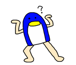 man of penguin sticker #6949157