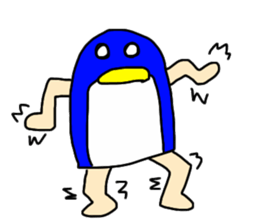 man of penguin sticker #6949159