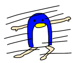 man of penguin sticker #6949160