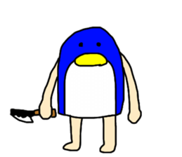 man of penguin sticker #6949162