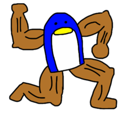 man of penguin sticker #6949172