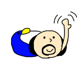 man of penguin sticker #6949175