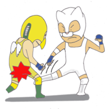 wrestler shiro nekomask sticker #6949188