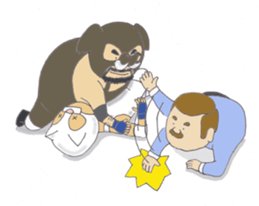 wrestler shiro nekomask sticker #6949196