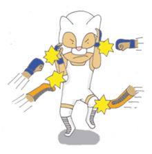 wrestler shiro nekomask sticker #6949198