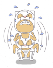 wrestler shiro nekomask sticker #6949208