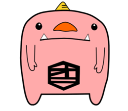 a pink demon sticker #6949896