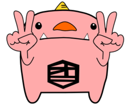 a pink demon sticker #6949898