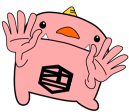 a pink demon sticker #6949899