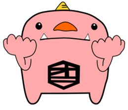 a pink demon sticker #6949900