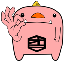 a pink demon sticker #6949901