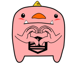 a pink demon sticker #6949902