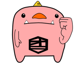 a pink demon sticker #6949907