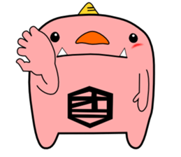 a pink demon sticker #6949909