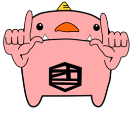 a pink demon sticker #6949910