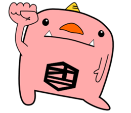 a pink demon sticker #6949913