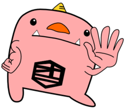 a pink demon sticker #6949918