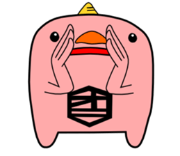 a pink demon sticker #6949919