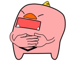 a pink demon sticker #6949925