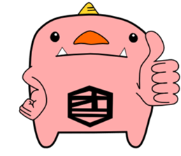 a pink demon sticker #6949926