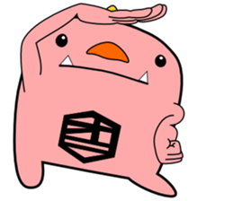 a pink demon sticker #6949932