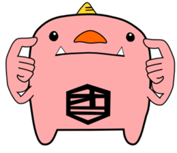 a pink demon sticker #6949935