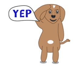 A smart dog " Mr. Jeng " sticker #6950430