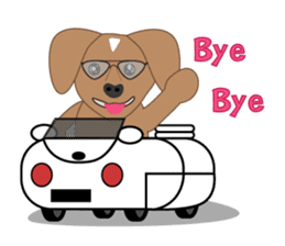 A smart dog " Mr. Jeng " sticker #6950442