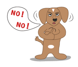 A smart dog " Mr. Jeng " sticker #6950447