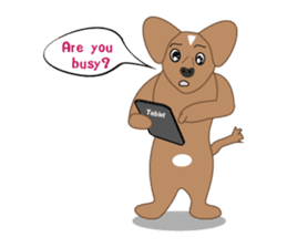 A smart dog " Mr. Jeng " sticker #6950453