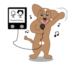 A smart dog " Mr. Jeng " sticker #6950455