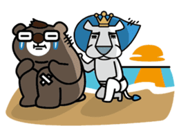 CK Lion VS Allen Bear sticker #6950568