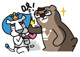 CK Lion VS Allen Bear sticker #6950569