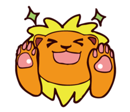 CHEERFUL LION sticker #6950698