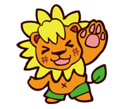 CHEERFUL LION sticker #6950701
