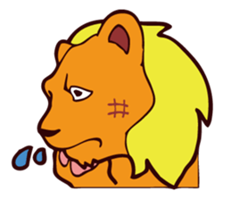 CHEERFUL LION sticker #6950711