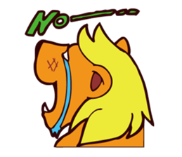 CHEERFUL LION sticker #6950719