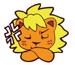 CHEERFUL LION sticker #6950727