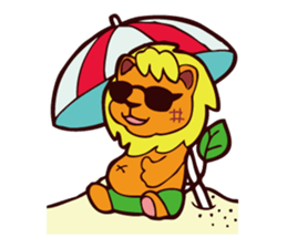 CHEERFUL LION sticker #6950734