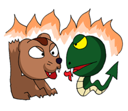 Already read snake & Not reply Mongoose sticker #6952424