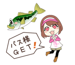 japanese fishing idol sticker #6952488