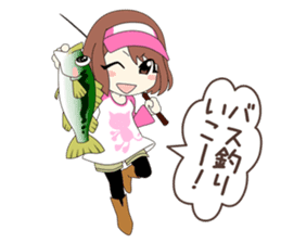 japanese fishing idol sticker #6952504