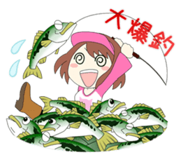 japanese fishing idol sticker #6952506