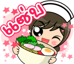 Lovely Nurse 3 by Viccvoon sticker #6953245